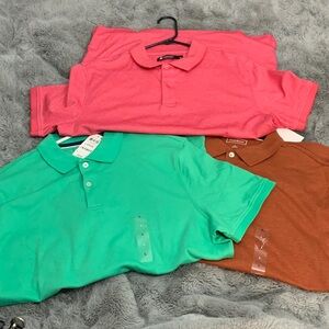Club Room Men's Polo Shirts - Pink, Orange, Green NEW